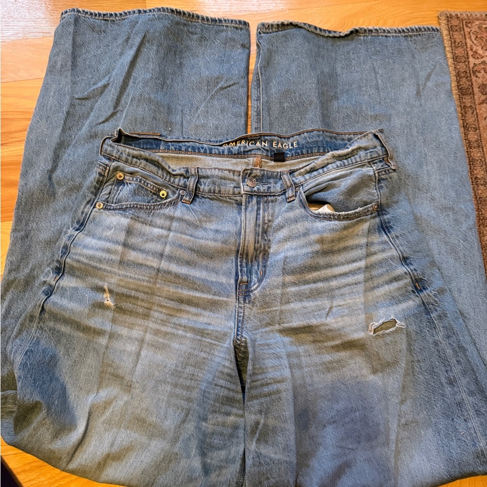 AE wide leg jeans